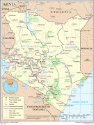 Kaart (cartografie)-Kenia-Kenya-Overview-Map.jpg