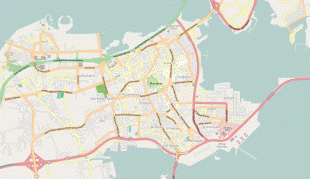 Kaart (cartografie)-Manamah-Location_map_Manama.png