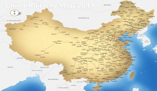 Kaart (cartografie)-Volksrepubliek China-china-railway-map-big.jpg