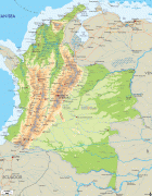 Carte géographique-Colombie-Colmbia-physical-map.gif