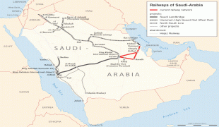 Ģeogrāfiskā karte-Saūda Arābija-Rail_transport_map_of_Saudi_Arabia.png
