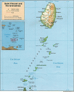 Kaart (kartograafia)-Saint Vincent ja Grenadiinid-st_vincent_rel96.jpg