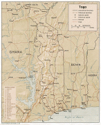 地图-多哥-Togo_relief_map_1983,_CIA.jpg