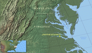 Mapa-Jamestown (Wyspa Świętej Heleny)-Location_of_jamestown_virginia.jpg