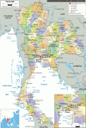 Kort (geografi)-Thailand-political-map-of-Thailand.gif