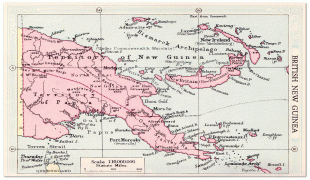 Kaart (cartografie)-Guinee-map-british-new-guinea-1935.jpg