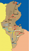 Kaart (kartograafia)-Tuneesia-Route-Map.jpg
