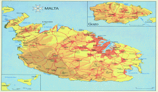 Карта (мапа)-Малта-Malta-Map.jpg