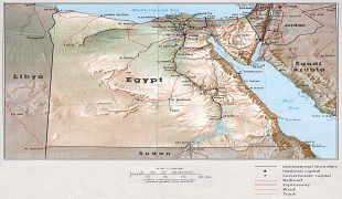 Kaart (kartograafia)-Egiptus-large_detailed_relief_map_of_egypt_with_all_cities_and_roads.jpg