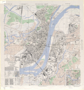 Kaart (cartografie)-Pyongyang-Pyongyangarmymapservice1946.jpg