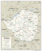 Kort (geografi)-Zimbabwe-detailed_political_and_administrative_map_of_zimbabwe.jpg