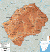 Bản đồ-Lesotho-Lesotho-physical-map.gif