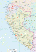 Kaart (kartograafia)-Peruu-Ecuador_Peru_map.jpg