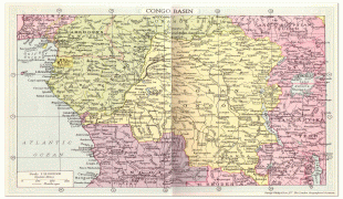 Kaart (kartograafia)-Kongo Demokraatlik Vabariik-map-congo-basin-1935.jpg