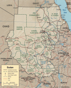 Karte (Kartografie)-Sudan-Sudan_political_map_2000.jpg