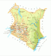 Kort (geografi)-Kenya-detailed_road_and_physical_map_of_kenya.jpg