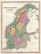 Карта (мапа)-Шведска-1827_Finley_Map_of_Scandinavia,_Norway,_Sweden,_Denmark_-_Geographicus_-_Scandinavia-finley-1827.jpg