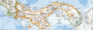 Kort (geografi)-Panama-large_detailed_road_map_of_panama.jpg
