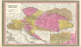 Карта (мапа)-Аустрија-1850_Mitchell_Map_of_Austria,_Hungary_and_Transylvania_-_Geographicus_-_Austria-mitchell-1850.jpg
