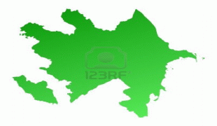 Kort (geografi)-Aserbajdsjan-2153635-green-gradient-azerbaijan-map-detailed-mercator-projection.jpg