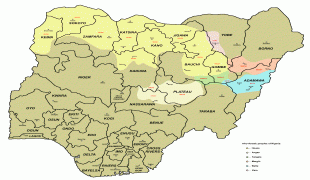 Kaart (cartografie)-Nigeria-Afro_asiatic_peoples_nigeria.png