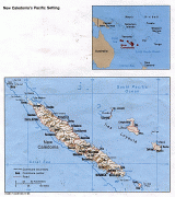 Kort (geografi)-Ny Kaledonien-detailed_political_and_relief_map_of_new_caledonia_with_roads_and_cities_for_free.jpg