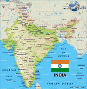 Карта (мапа)-Индија-karte-5-171-en.gif