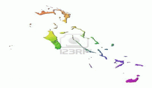 Kaart (cartografie)-Bahama's-2843045-the-bahamas-map-filled-with-rainbow-gradient-mercator-projection.jpg