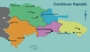 Χάρτης-Δομινικανή Δημοκρατία-Dominican_Republic_Regions_map.jpg
