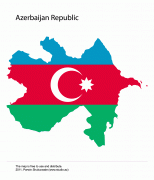 Карта (мапа)-Азербејџан-azerbaijan_vector_map_flag.png