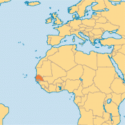 Kartta - Senegal (Republic of Senegal) - MAP[N]