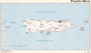 Kort (geografi)-Puerto Rico-Puerto-Rico-Tourist-Map.jpg