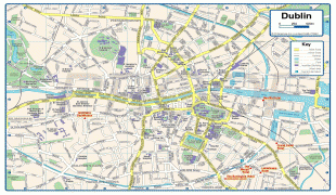 Kaart (cartografie)-Dublin-Dublin_map_big.jpg