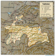 Географическая карта-Таджикистан-Tajikistan_2001_CIA_map.jpg