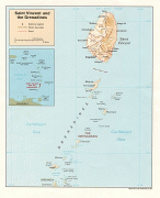 Kort (geografi)-Saint Vincent og Grenadinerne-Saint_Vincent_Grenadines_Shaded_Relief_Map.jpg