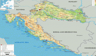 Térkép-Horvátország-Croatia-physical-map.gif
