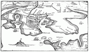 Bản đồ-Plymouth-Plymouth_siege_map_1643.gif