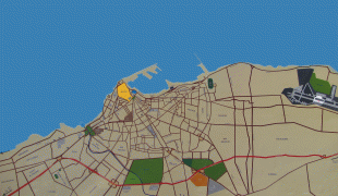 Karte (Kartografie)-Tripolis-map-of-tripoli.jpg