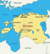 Peta-Hari libur di Estonia-12491957-republic-of-estonia--vector-map.jpg