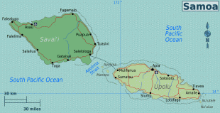 Bản đồ-Quần đảo Samoa-Samoa_Regions_map.png