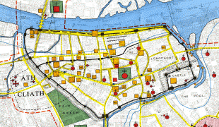 Kaart (kartograafia)-Dublin-Dublin-Medieval-Map.jpg