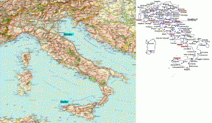 Географічна карта-Італія-small_road_map_of_italy.jpg