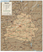Kaart (cartografie)-Wit-Rusland-Belarus_1997_CIA_map.jpg