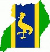 Kort (geografi)-Uganda-Flag_map_of_Uganda_(1962).png