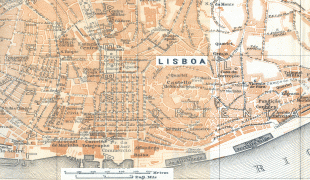 Kaart (kartograafia)-Lissabon-Lisbon-Center.jpg