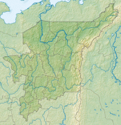 Bản đồ-Cộng hòa Komi-Relief_Map_of_Komi_Republic.png