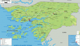 Bản đồ-Ghi-nê Bít xao-Guinea-Bissau-physical-map.gif