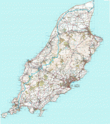 Kaart (cartografie)-Man (eiland)-endtoendroutemap.gif