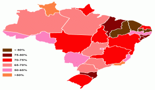 Kort (geografi)-Brasilien-Brazil_map_Catholics.PNG