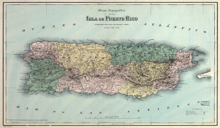 Kort (geografi)-Puerto Rico-puerto-rico-map-1886.jpg